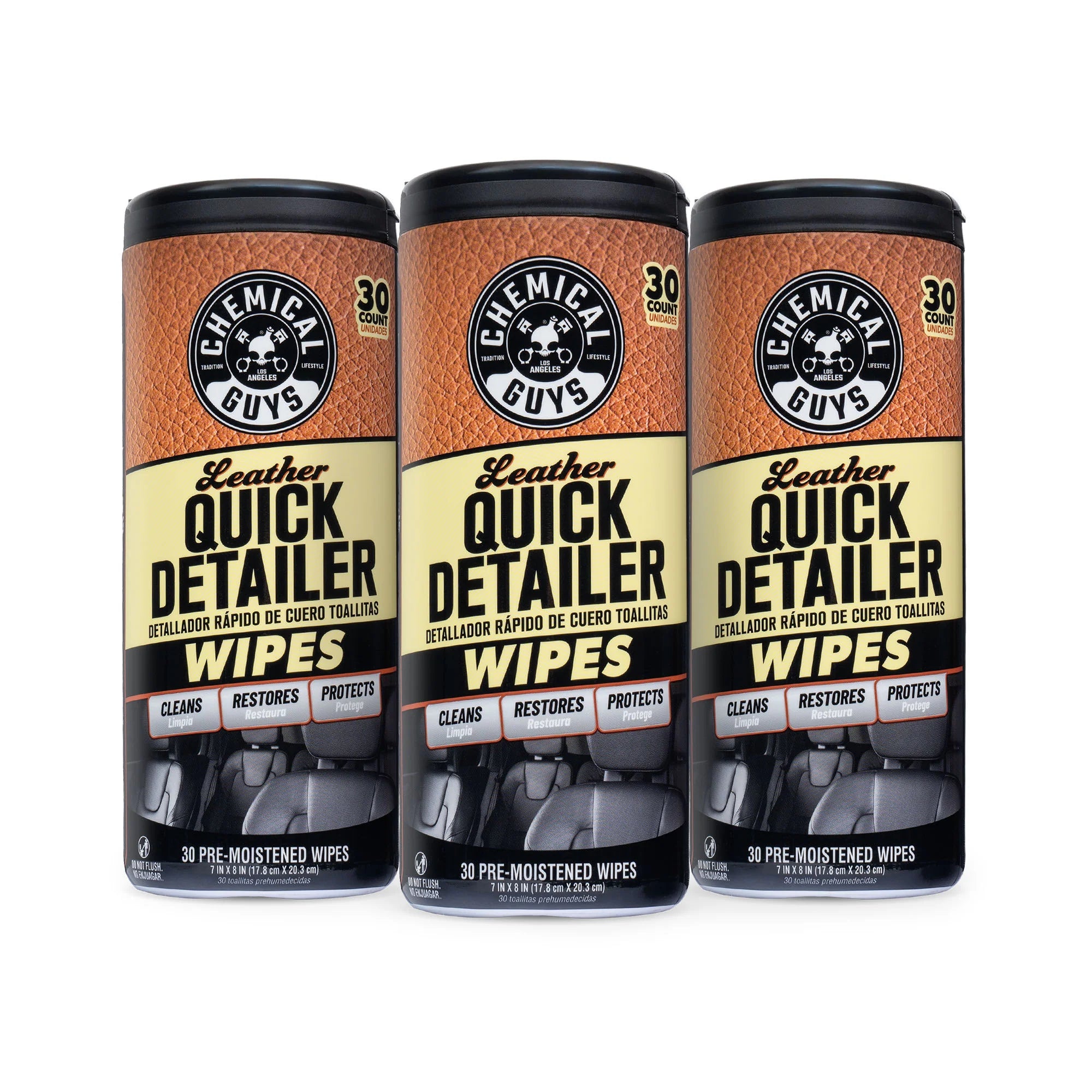 LeatherQuickDetailerWipes3-PackKit