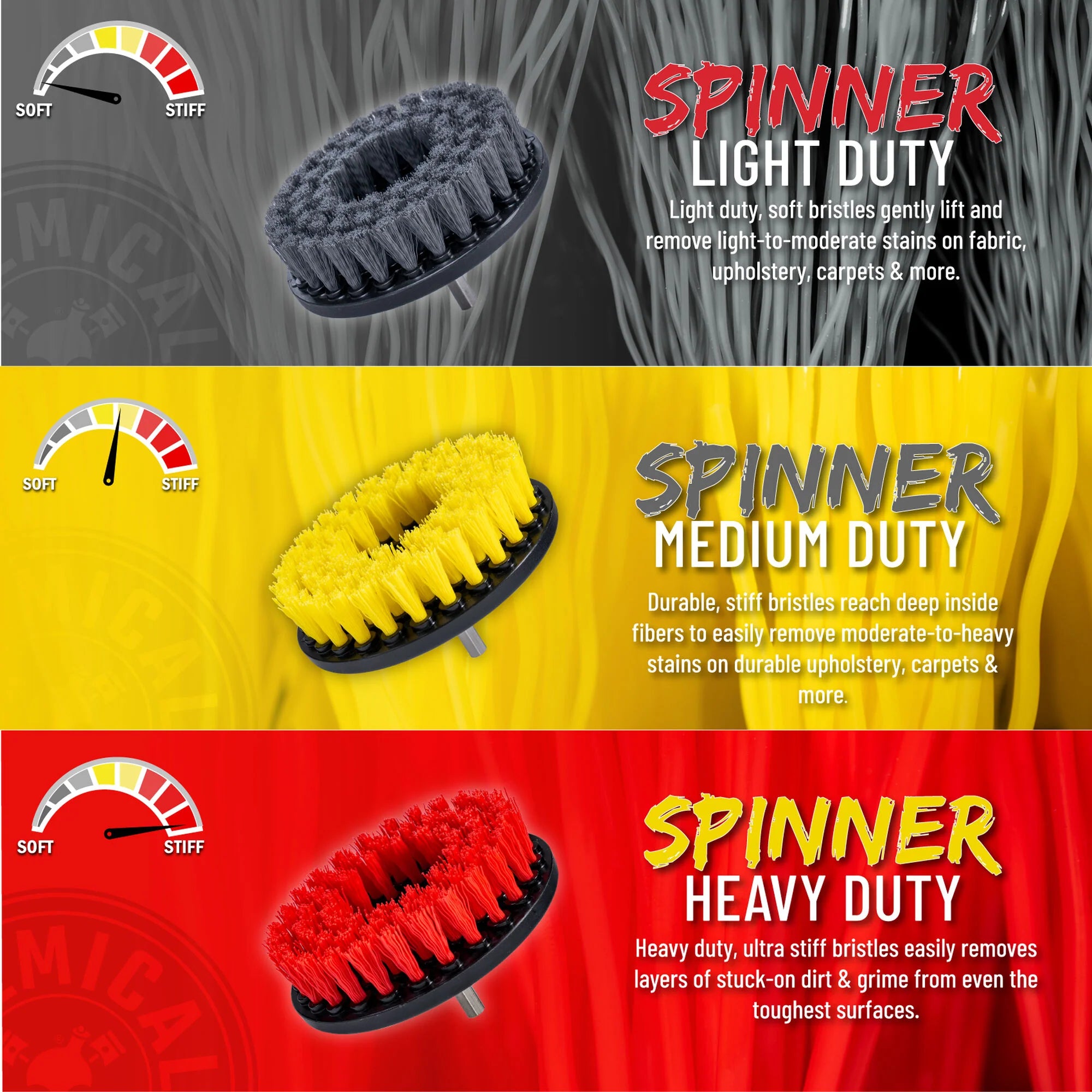 SpinnerCarpetDrillBrush,MediumDuty - Image 3