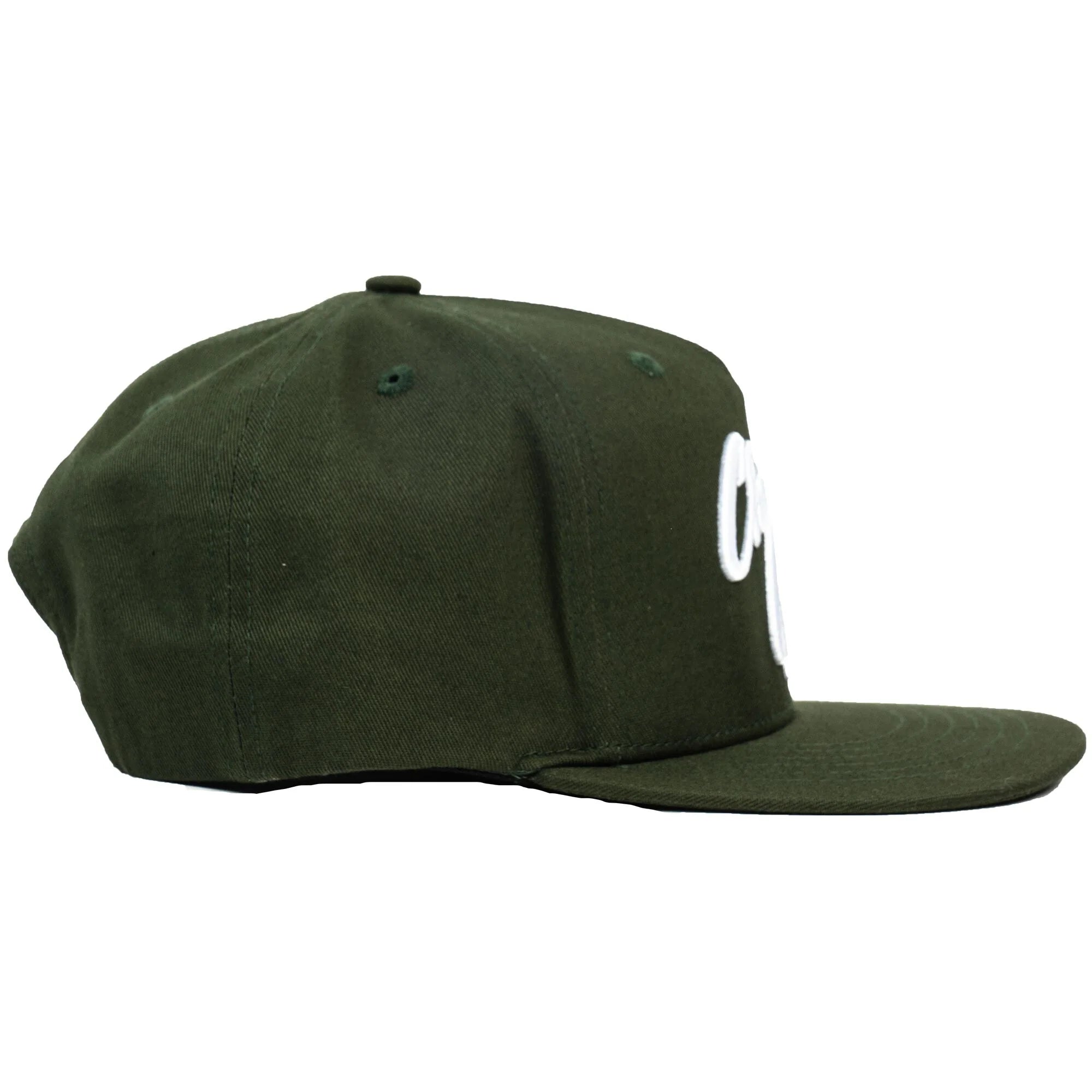 Snap-It-BackOliveGreenScriptHat - Image 7