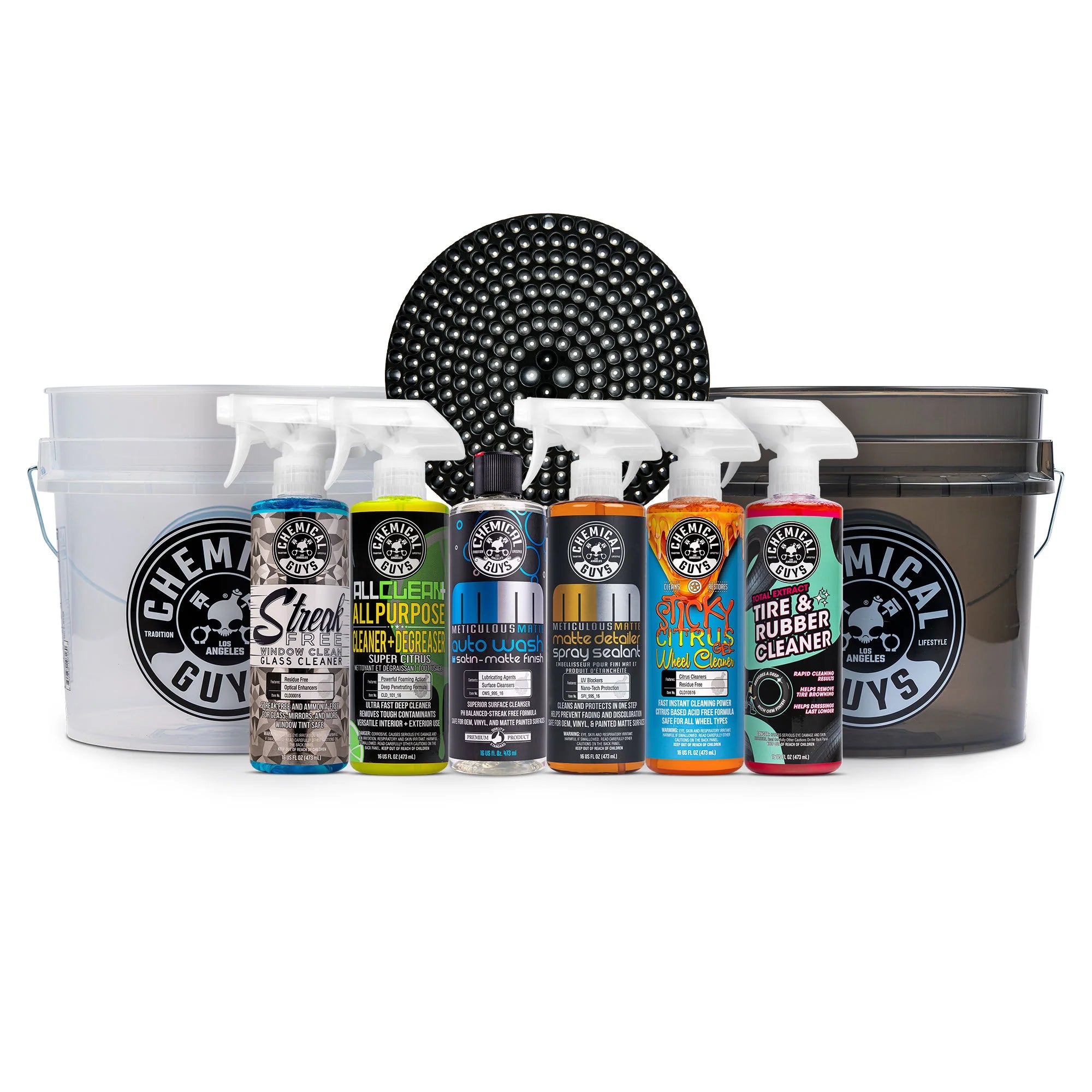 MatteCarCareBucketWashArsenalKit
