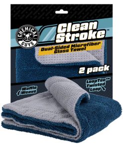CleanStrokeDual-SidedMicrofiberGlassTowel2-Pack