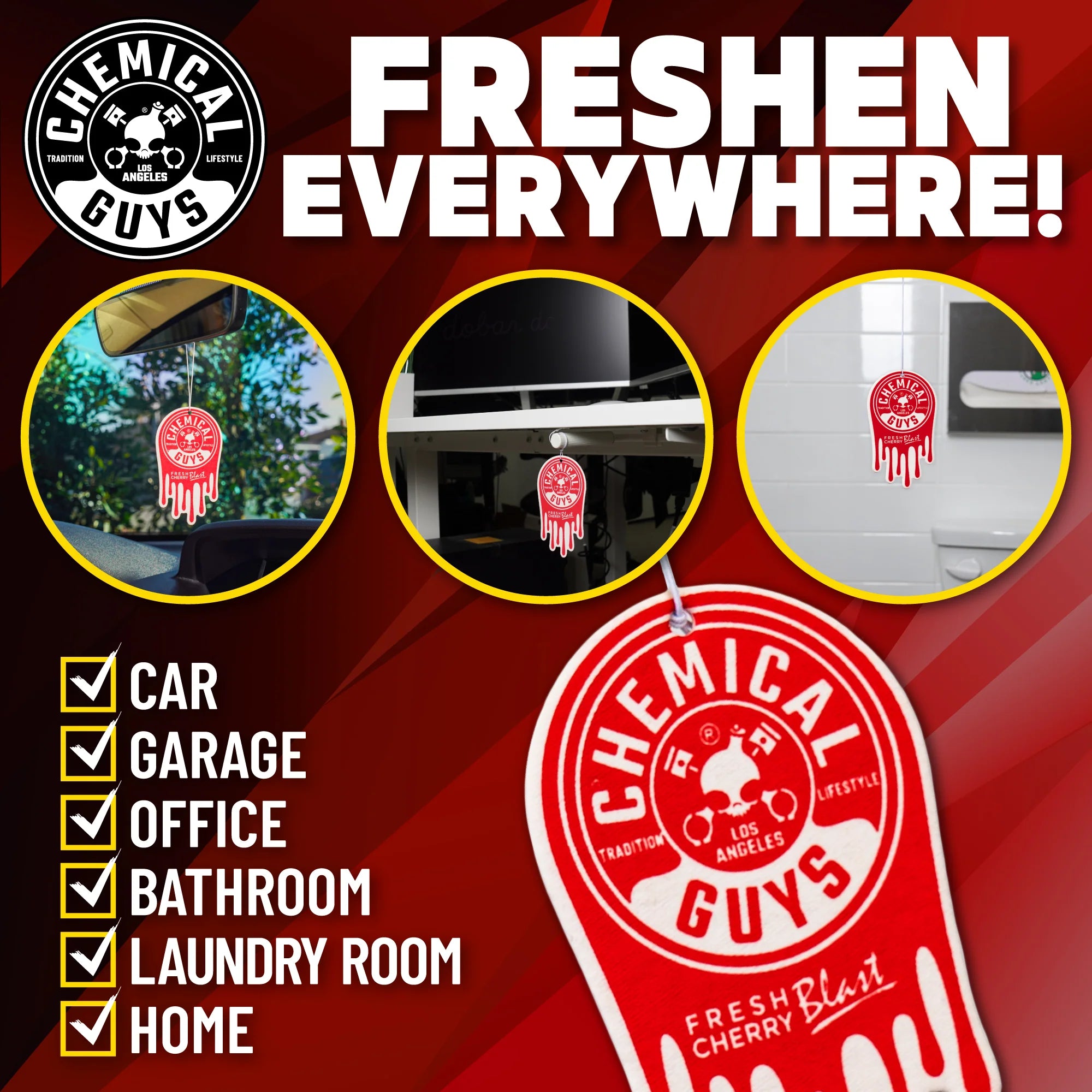 FreshCherryBlastHangingAirFreshener3-Pack - Image 5