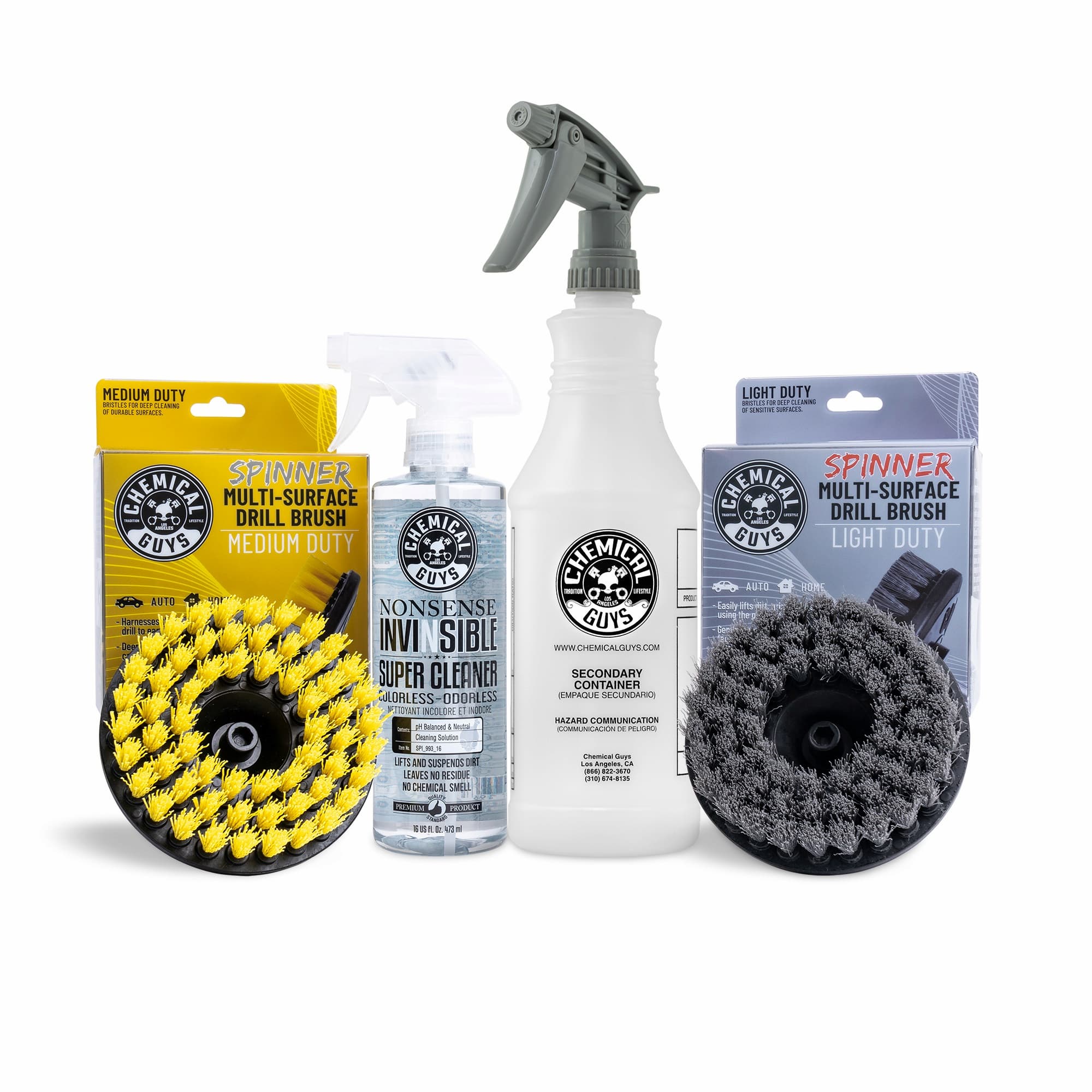 LighttoModerateAllPurposeCleanerDeluxeKitw/DrillBrushes